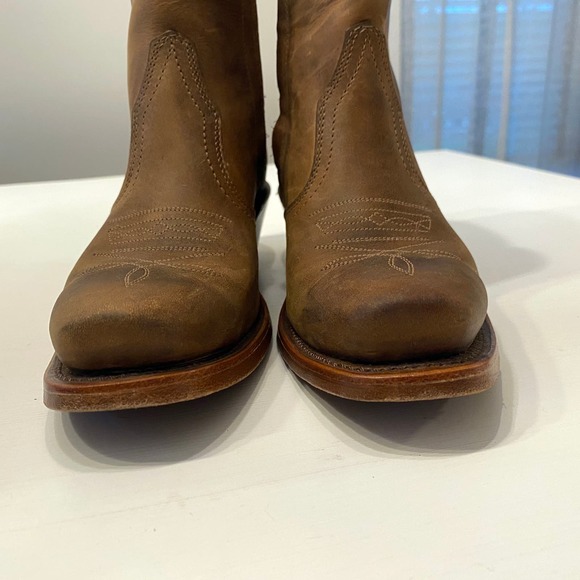 Boulet Brown Western‎ Cowboy Ranch Hand Ankle Zipper Boots Mens 7 D Canada main image 7
